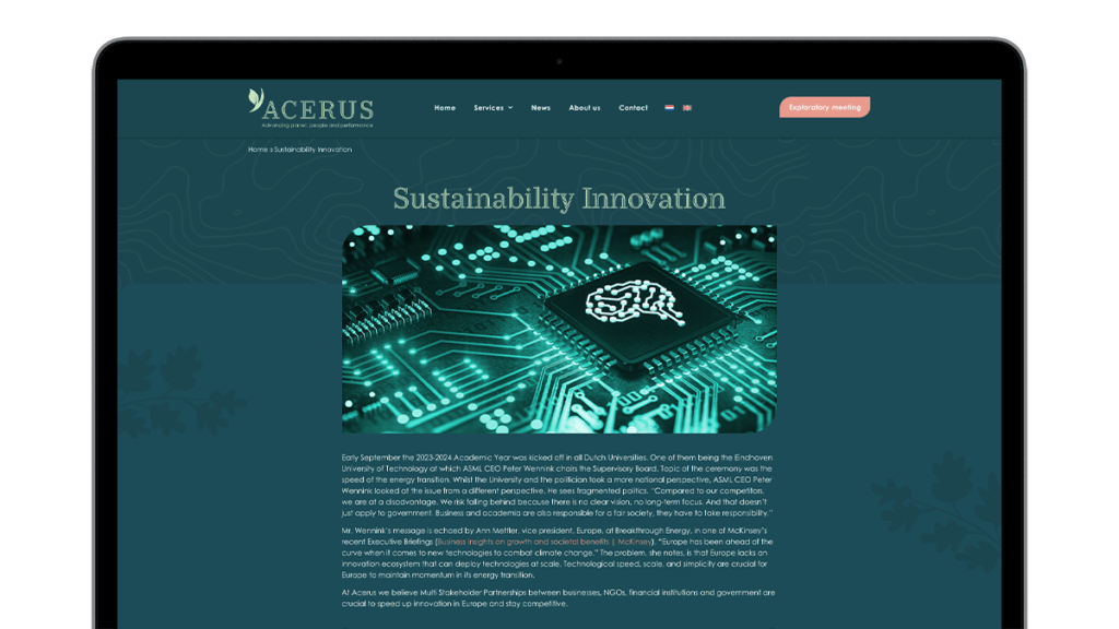 Innovation-Acerus-Website-screens