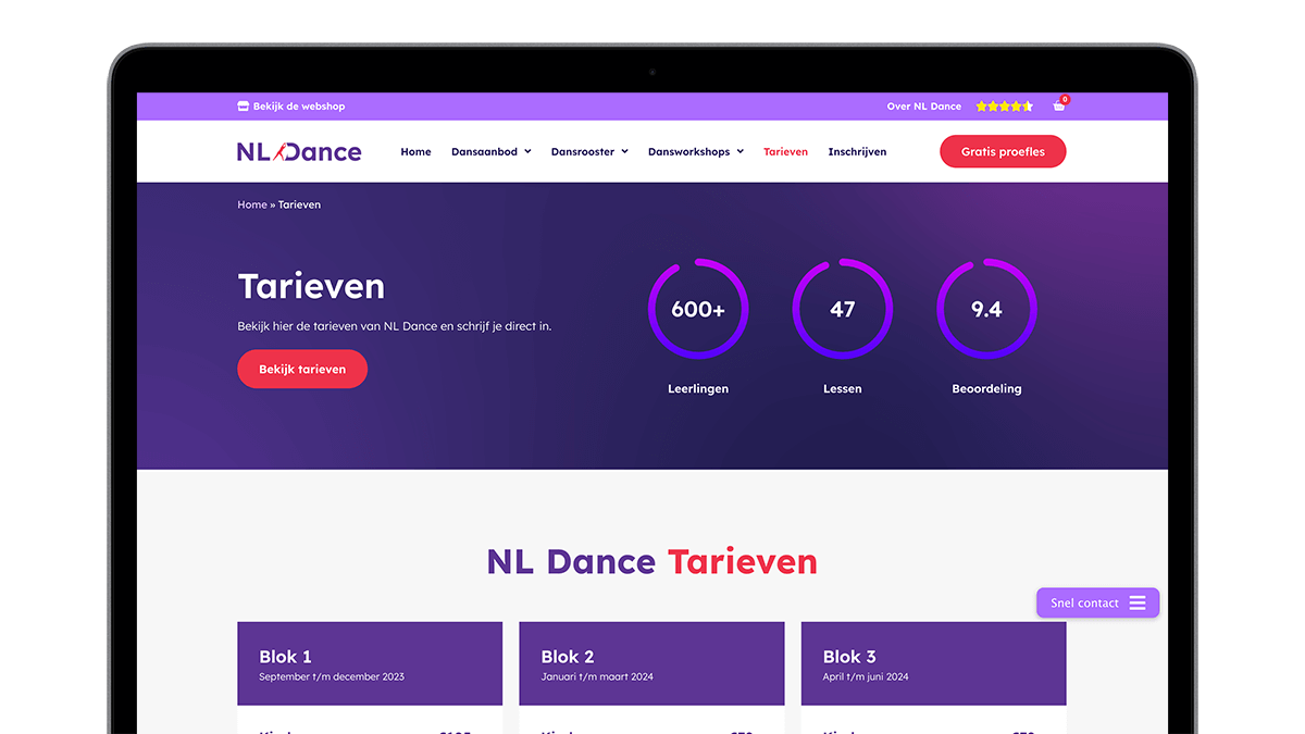 Tarieven-NL-Dance